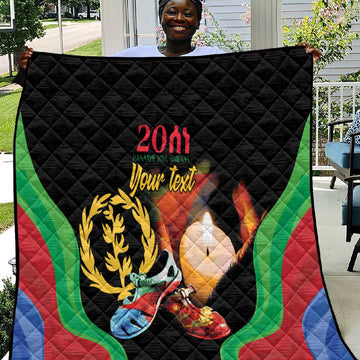 Personalized Afro-Eritrea Maelti Siwuat Quilt Shida Shoes Glory To Our Martyrs Eritrea LT9