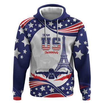 Personalized USA Swimming Hoodie One For All Summer Sport LT9