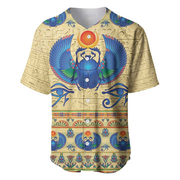Ancient Egypt Scarab Beetle Baseball Jersey LT9