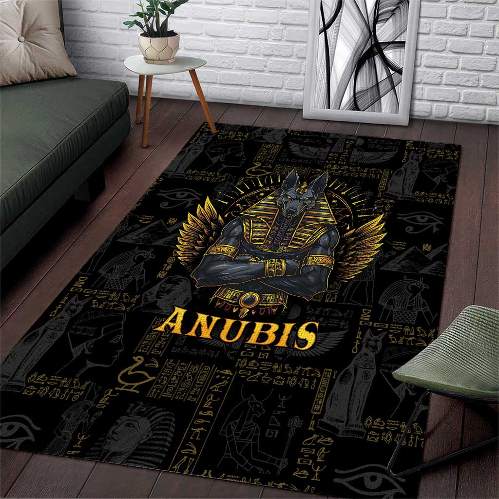 Anubis Egyptian God of Death Area Rug LT9