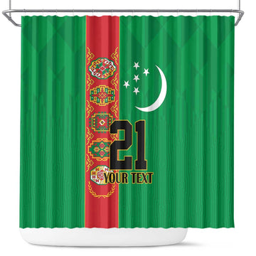 Turkmenistan Black Francolin Custom Shower Curtain Turkmenistan Turkmenistanyn Baydagy LT9