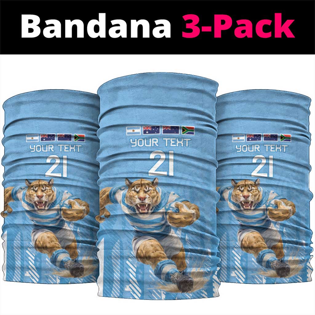 Argentina Rugby Custom Neck Gaiter Glory Be To Pumas LT9