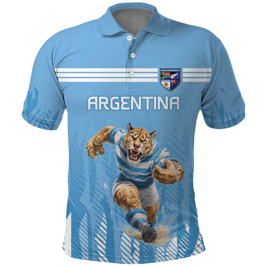 Argentina Rugby Custom Polo Shirt Glory Be To Pumas LT9
