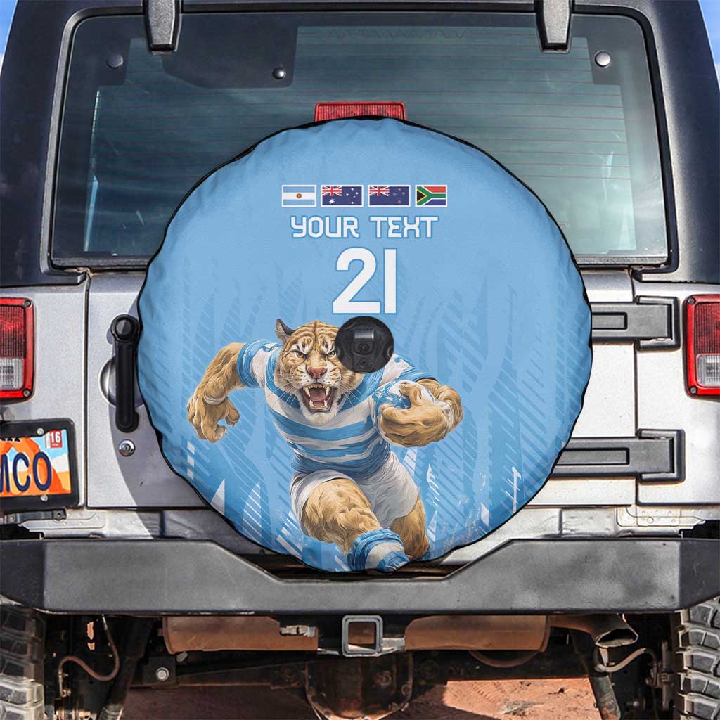 Argentina Rugby Custom Spare Tire Cover Glory Be To Pumas LT9