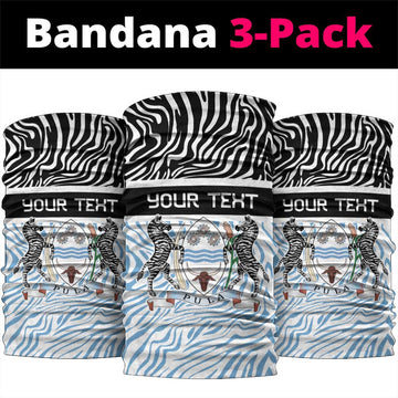 Botswana Personalized Neck Gaiter Zebra Skins Pattern LT9