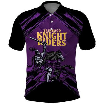 Custom Caribbean Cricket Trinidad and Tobago Cricket Polo Shirt TKR Champions 2025 Purple Edition LT9