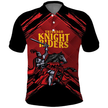 Custom Caribbean Cricket Trinidad and Tobago Cricket Polo Shirt TKR Champions 2025 Red Edition LT9