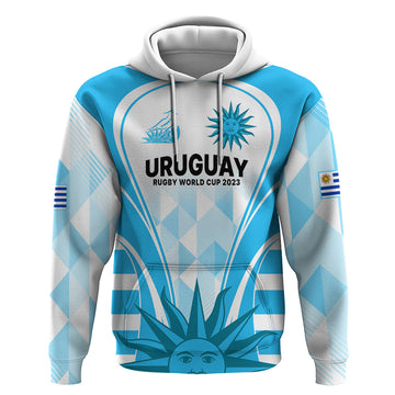 Custom Uruguay Rugby Hoodie World Cup 2023 Go Los Teros LT9