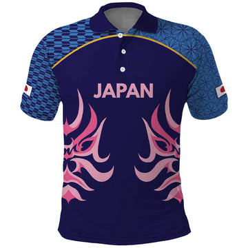 Twenty20 Japan Cricket Custom Polo Shirt Retro Blue Version LT9