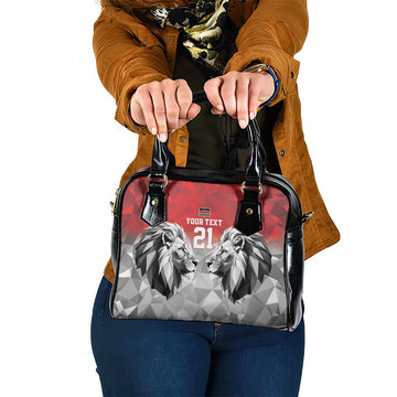 Kenya Rugby Custom Shoulder Handbag Red Kenyan 22-23 Motif LT9