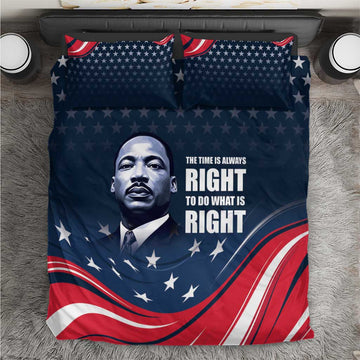 Honor MLK African-American Civil Rights Leaders Bedding Set The Time Is Always Right To Do What Is Right LT9