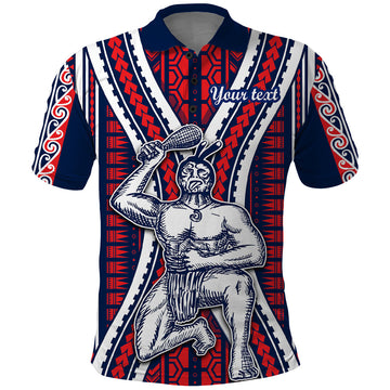 Personalised Aotearoa Father's Day Gift For Dad Polo Shirt Aroha Ahau Ki A Koe Papa - Maori Style Pattern LT9