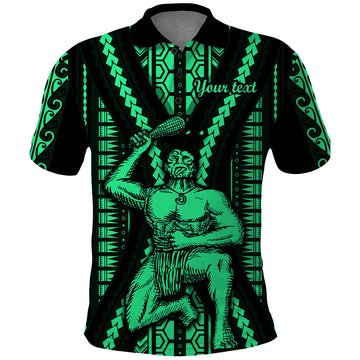 Custom Maori Fathers Day New Zealand Polo Shirt Aroha Ahau Ki A Koe Papa - Green LT9