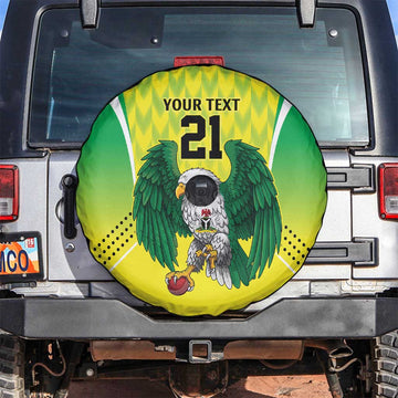 Nigeria Cricket Custom Spare Tire Cover Najeriya Yellow Greens Eagle LT9