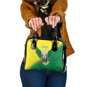 Nigeria Cricket Custom Shoulder Handbag Najeriya Angry Eagle Flag Motif LT9