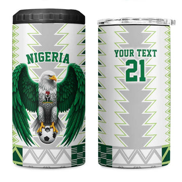 Custom Football African Nigeria 4 in 1 Can Cooler Tumbler Classic 20-21 Home Jersey LT9