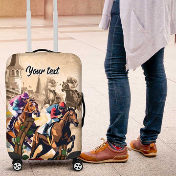 Personalized Kentucky Horse Race Luggage Cover Race for Rosse LT9