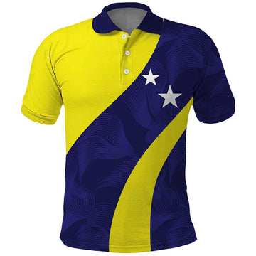 Felis dia di Bandera Curacao Personalized Polo Shirt Curacao Flag Style LT9