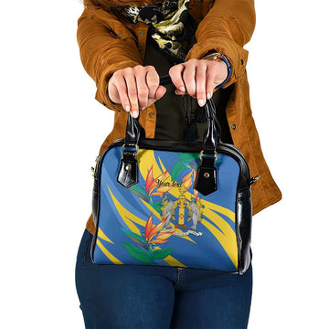 Bird of Paradise Flower Madeira Personalized Shoulder Handbag LT9