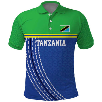 Tanzania Cricket Custom Polo Shirt The Cows Tanzania Pattern LT9