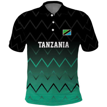 Tanzania Football Custom Polo Shirt Retro 2023-24 Tanzania History LT9