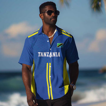 Custom Football African Tanzania Hawaiian Shirt Taifa Stars Go Champion LT9