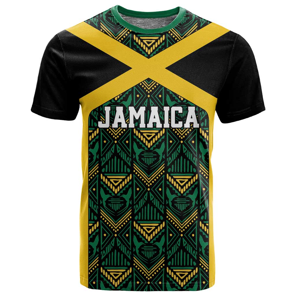 Afro-Jamaicans Football Custom T shirt Black Ethnic Motifs LT9