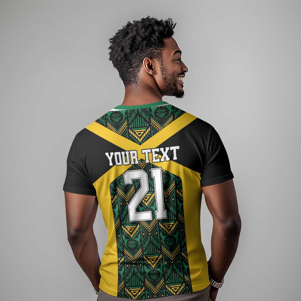 Afro-Jamaicans Football Custom T shirt Black Ethnic Motifs LT9