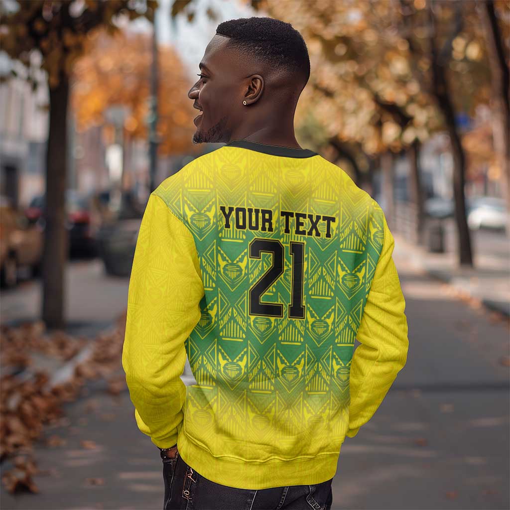 Afro-Jamaicans Custom Sweatshirt Reggae Boyz With Traditional Pattern LT9