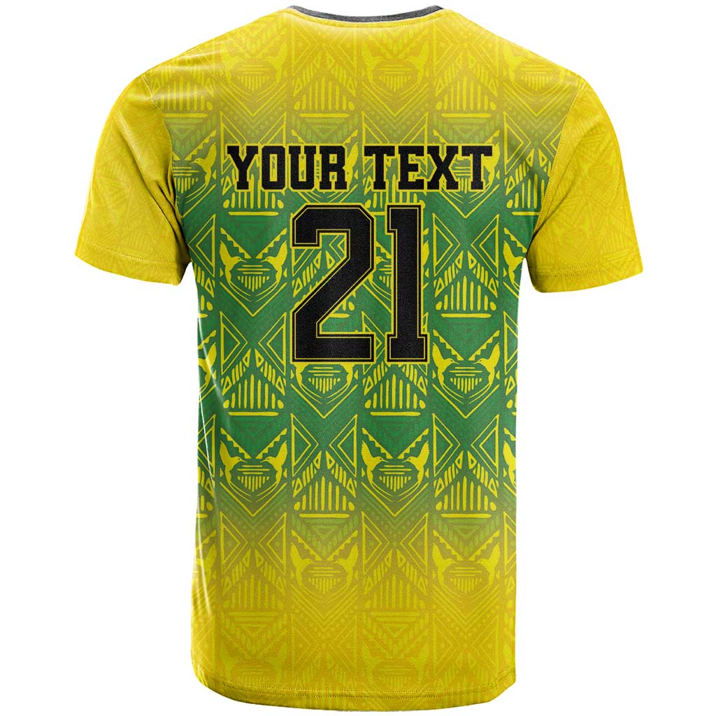 Afro-Jamaicans Custom T shirt Reggae Boyz With Traditional Pattern LT9