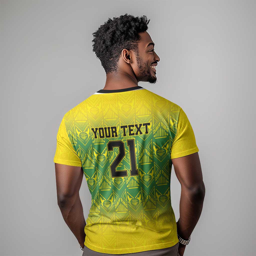 Afro-Jamaicans Custom T shirt Reggae Boyz With Traditional Pattern LT9