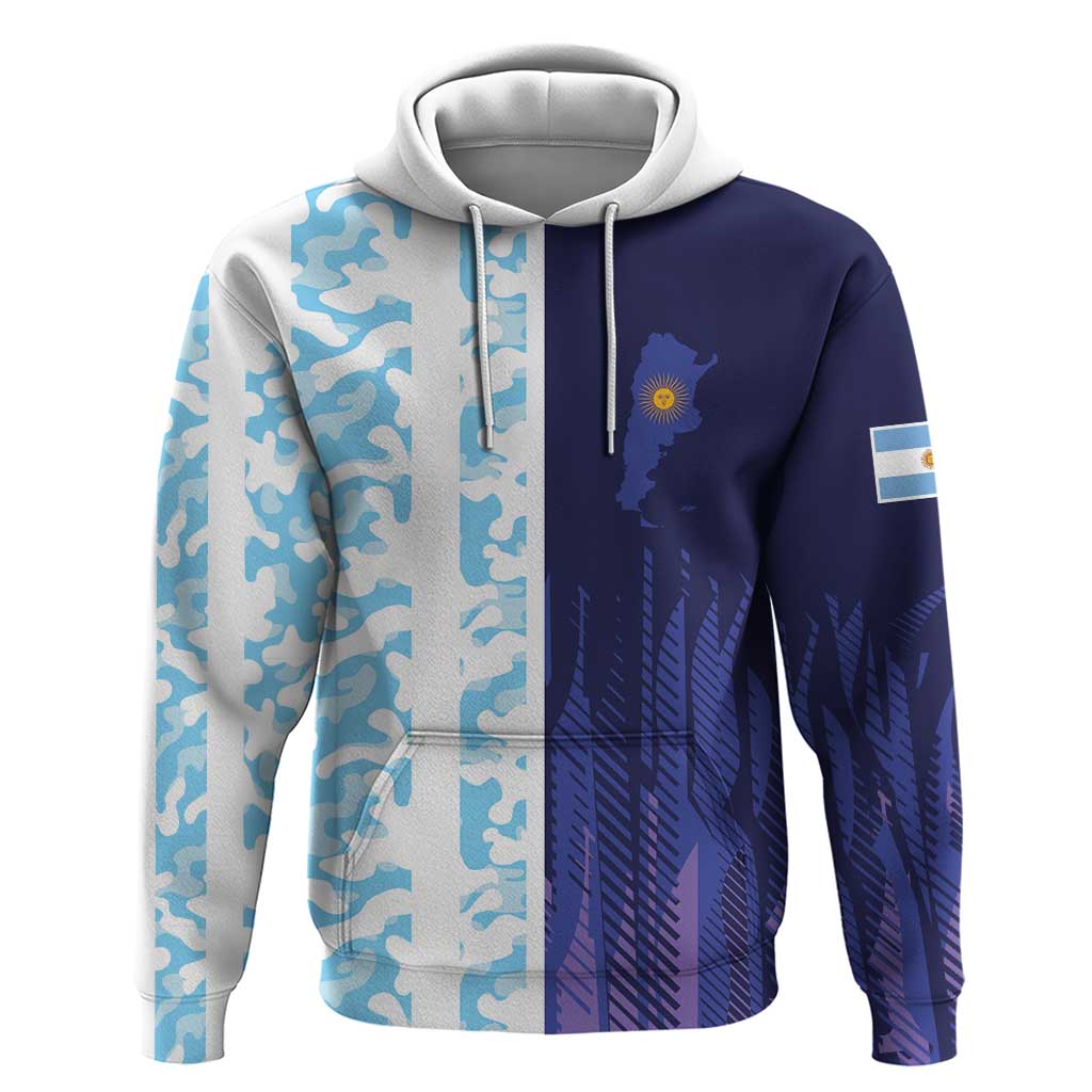 Argentina Football Custom Hoodie Vamos La Albiceleste Half Version LT9