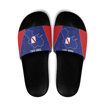 Personalized Italy Campania Slide Sandals Inspiration Flags Style LT9