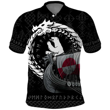 Greenland Viking Drakkar Polo Shirt Viking Blood LT9