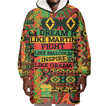 Black History Black Month Dream Like Wearable Blanket Hoodie LT9