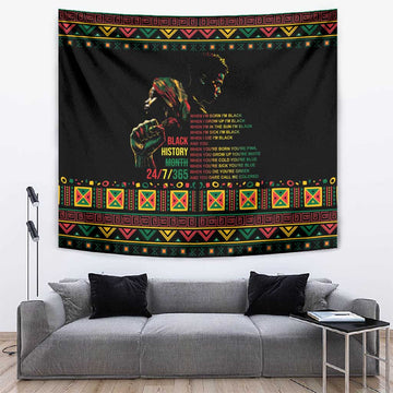When I'm Born I'm Black Tapestry Black History Black Month LT9