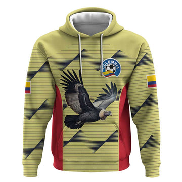 Colombia Football Custom Hoodie Los Cafeteros Andean Condor LT9