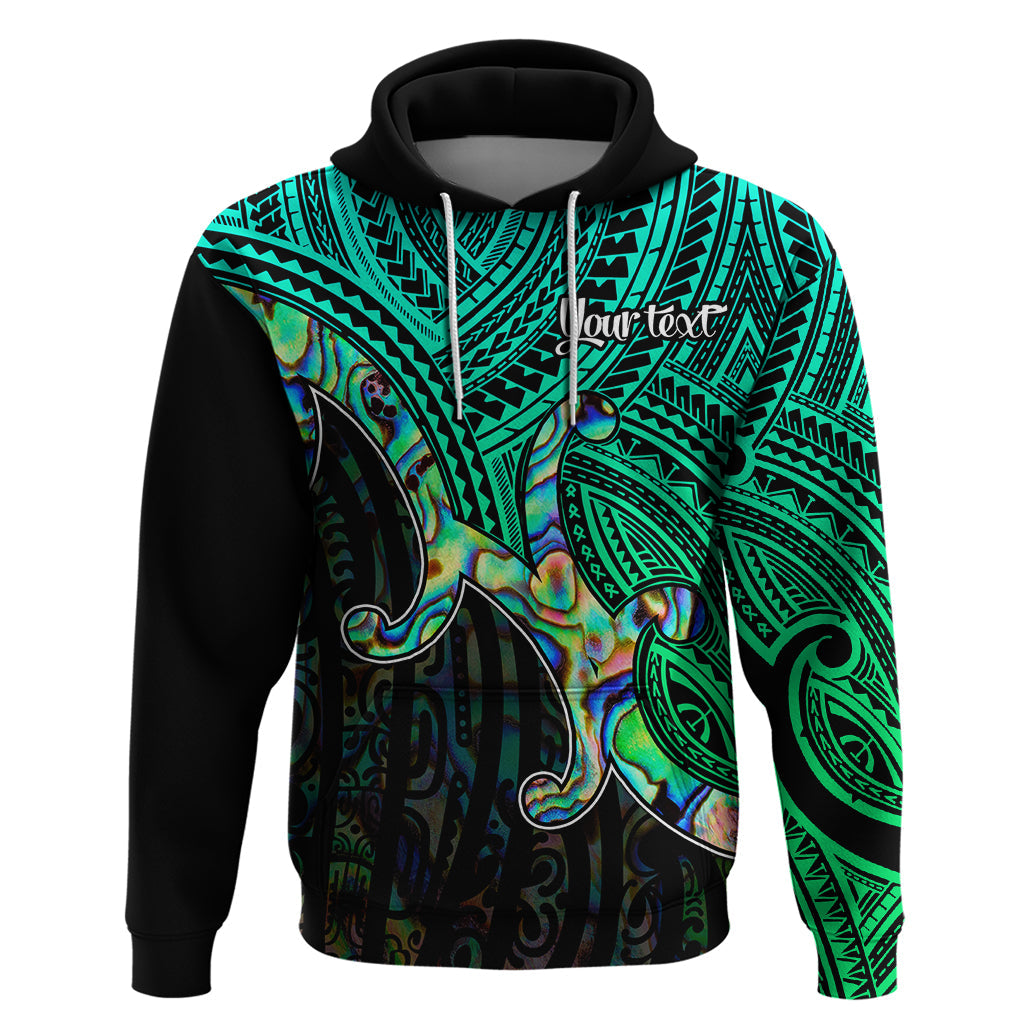 Aotearoa Polynesian Hoodie with Maori Koru Blue LT9