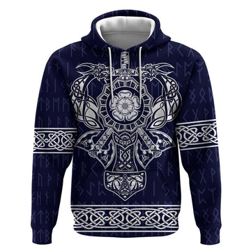 Vikings from Yorkshire Hoodie Blue Spirit of Jorvik LT9