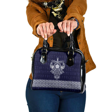 Vikings from Yorkshire Shoulder Handbag Blue Spirit of Jorvik LT9