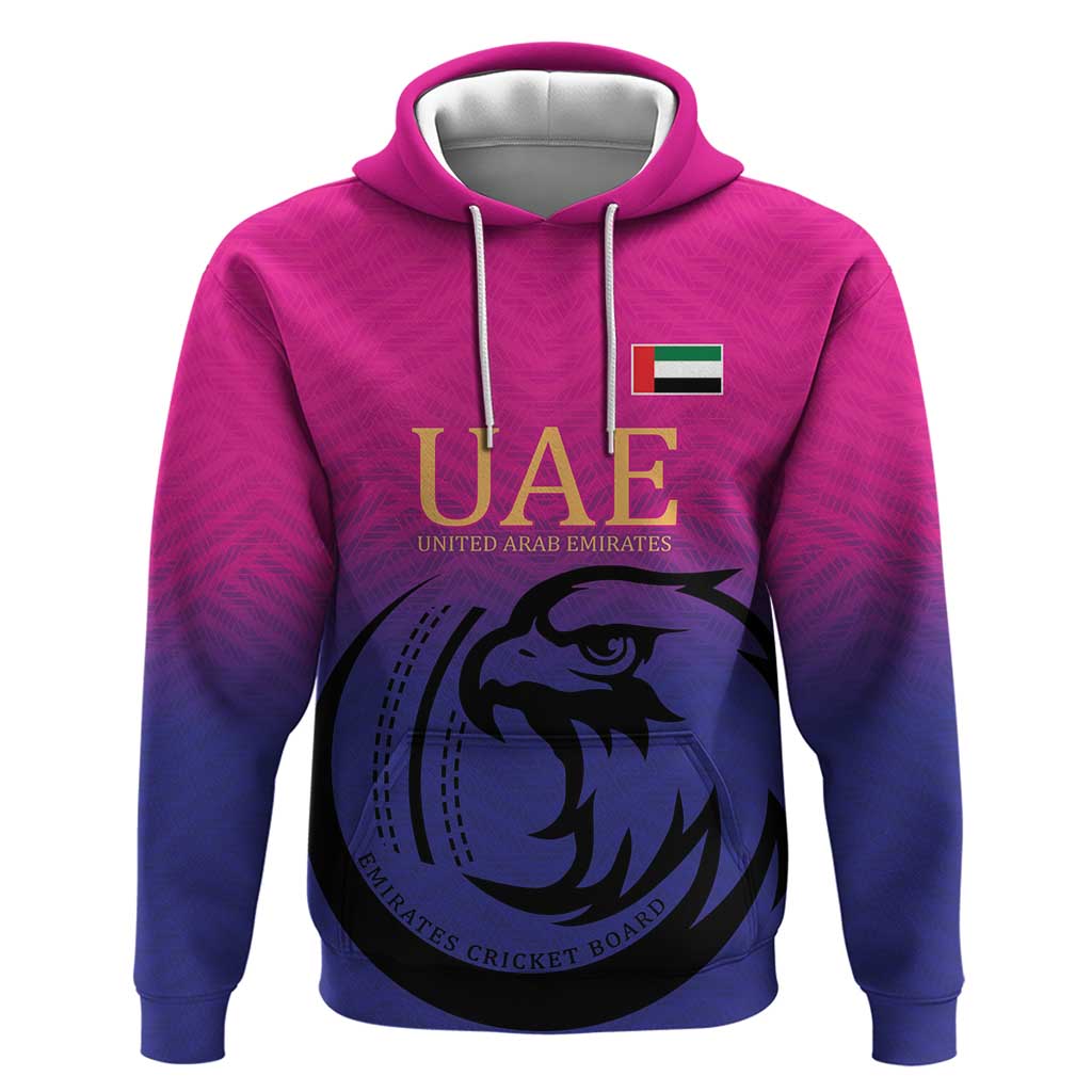 Custom UAE Cricket Hoodie United Arab Emirates Falcon Sporty Pattern LT9