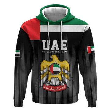 United Arab Emirates Hoodie UAE Emblem Hawk of Quraish LT9