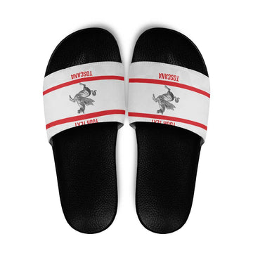 Personalized Italy Tuscany Pegasus Rampant Slide Sandals Inspiration Flags Style LT9
