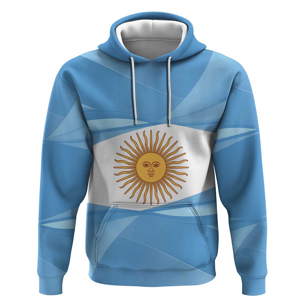 Argentina Flag Day Personalized Hoodie Simple Sol de Mayo LT9