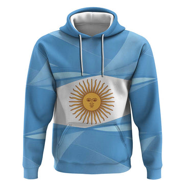 Argentina Flag Day Personalized Hoodie Simple Sol de Mayo LT9