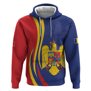Romania Flag Day Personalized Hoodie National Golden Eagle LT9