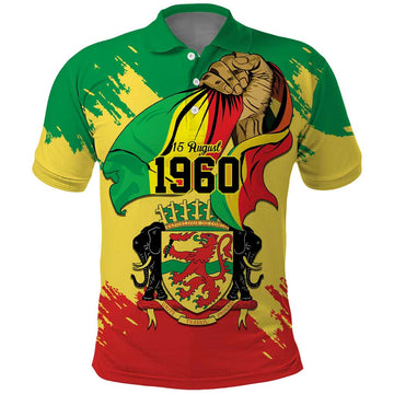 Republic of The Congo Independence Day Personalized Polo Shirt Congo-Brazzaville Since 1960 LT9