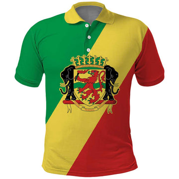 Republic of The Congo Personalized Polo Shirt Simple Flag Style LT9