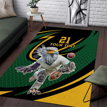 Secretary Bird South Africa Cricket Custom Area Rug Unique Pattern LT9