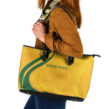 South Africa Cricket World Cup 2024 Leather Tote Bag Proteas Make Champions LT9